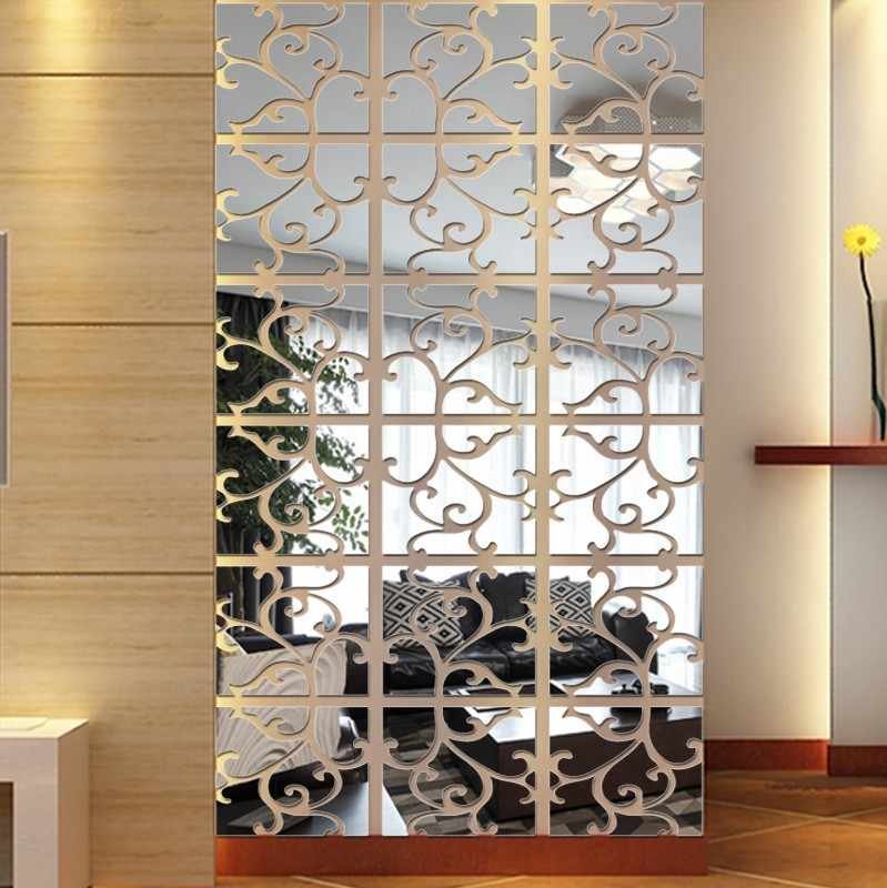 Декоративные зеркальные панели для стен