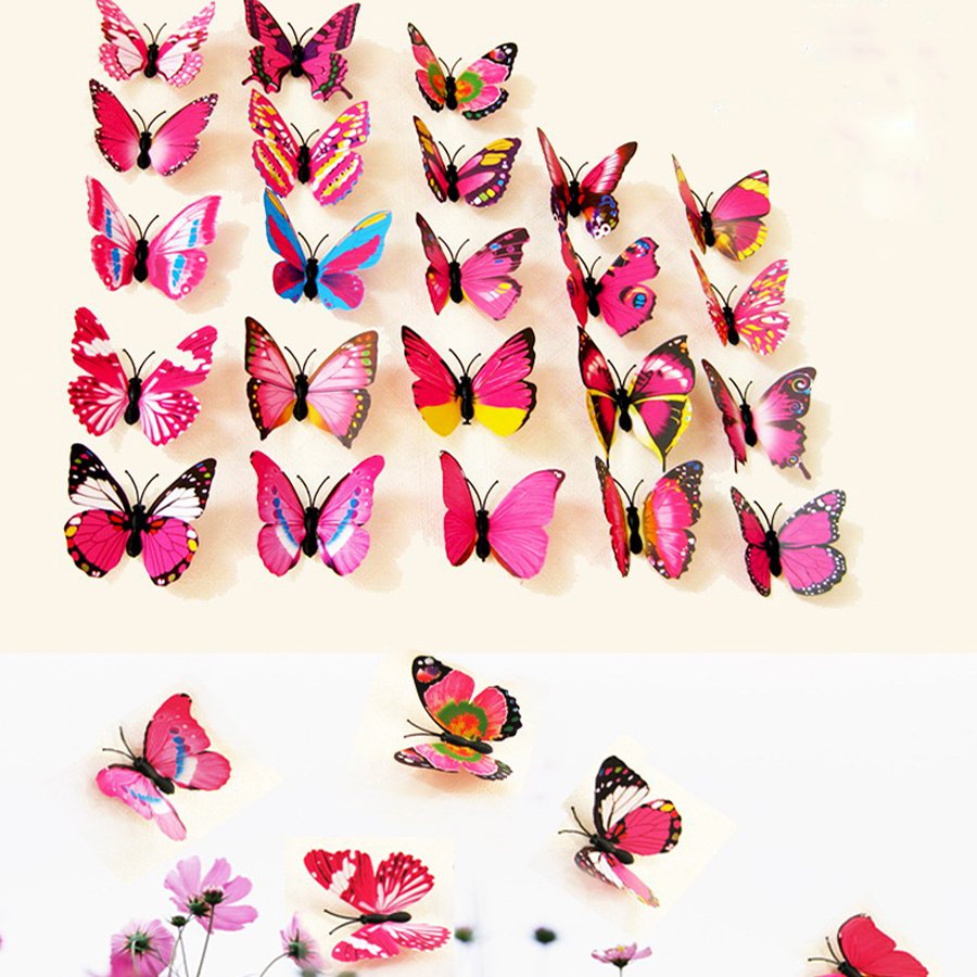 Декоретто розовое бабочки, AE 4002