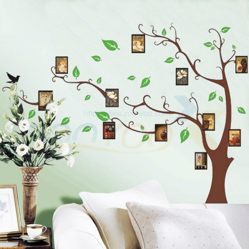 Семейное дерево на стену с фоторамками