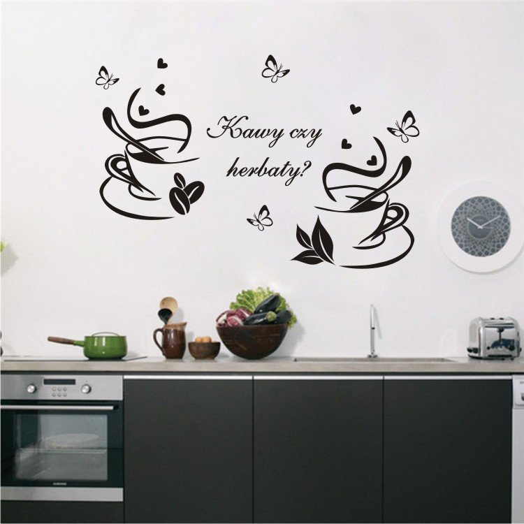 Декоративные наклейки на стену на кухню