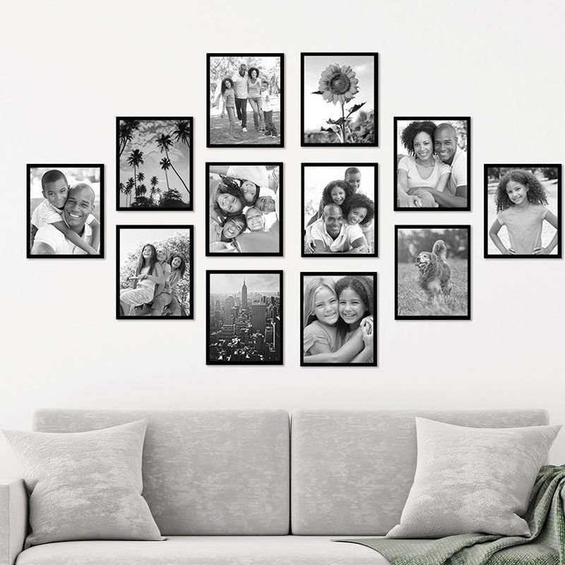 Компоновка фотографий на стене