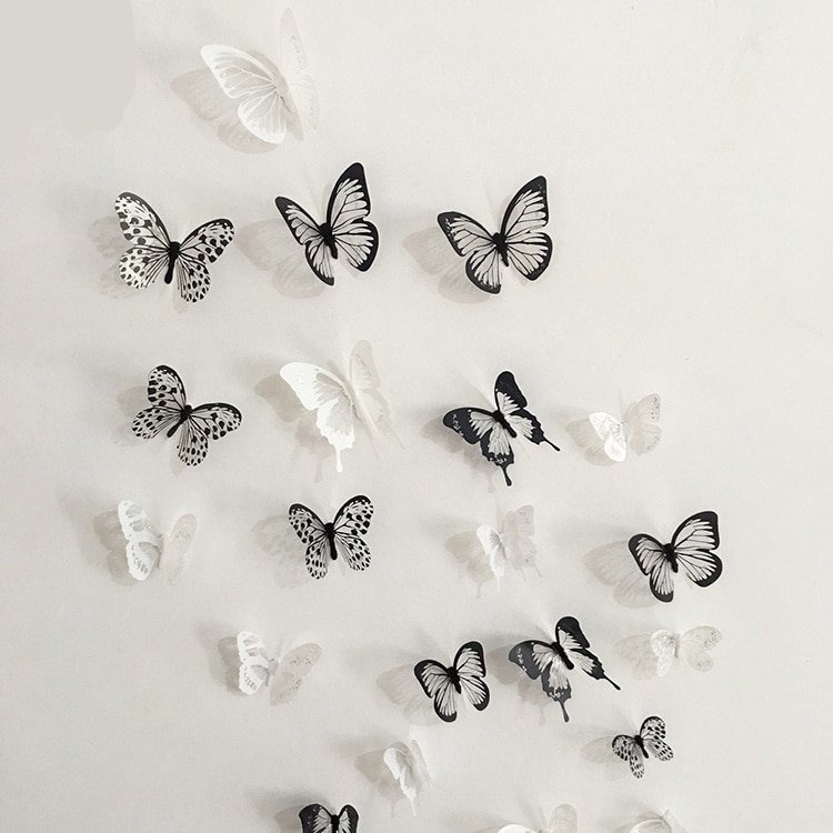 Наклейки на холодильник бабочки