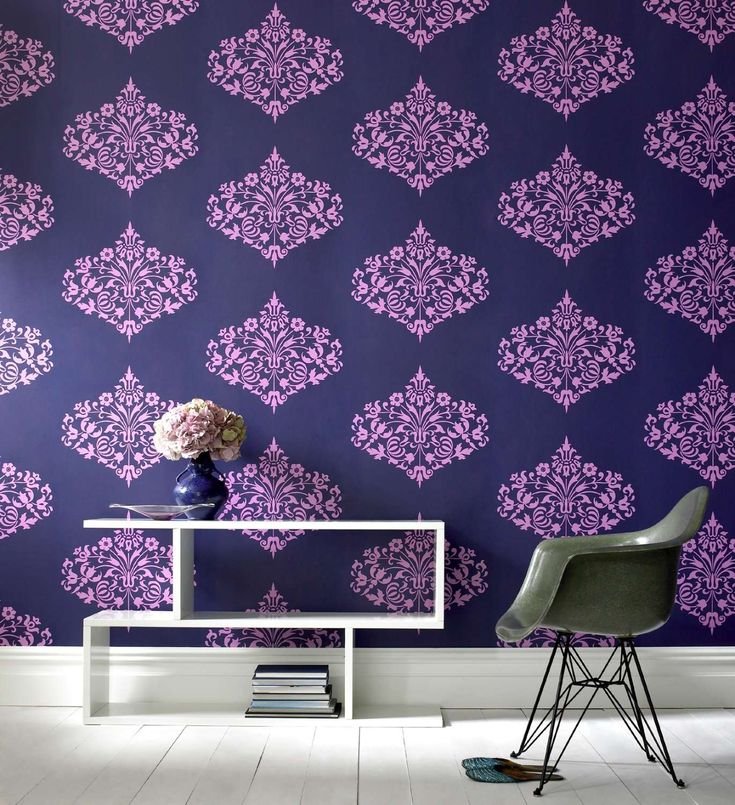Фиолетовые обои для стен