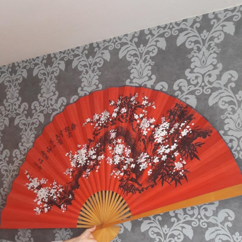 Японский веер на стену