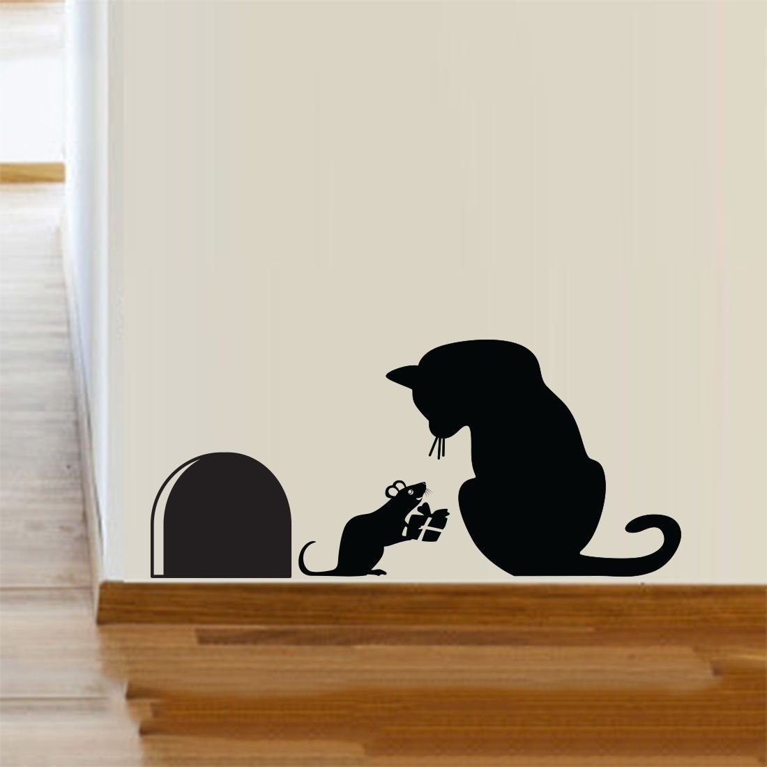 Трафарет коты на стену