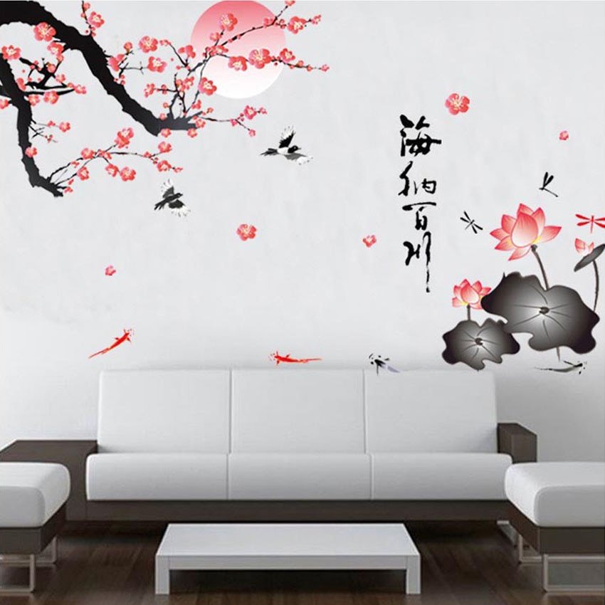 Роспись стен в японском стиле