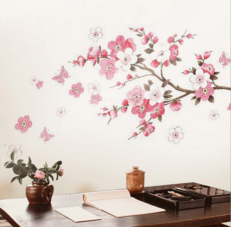 Цветок Сакуры на стене