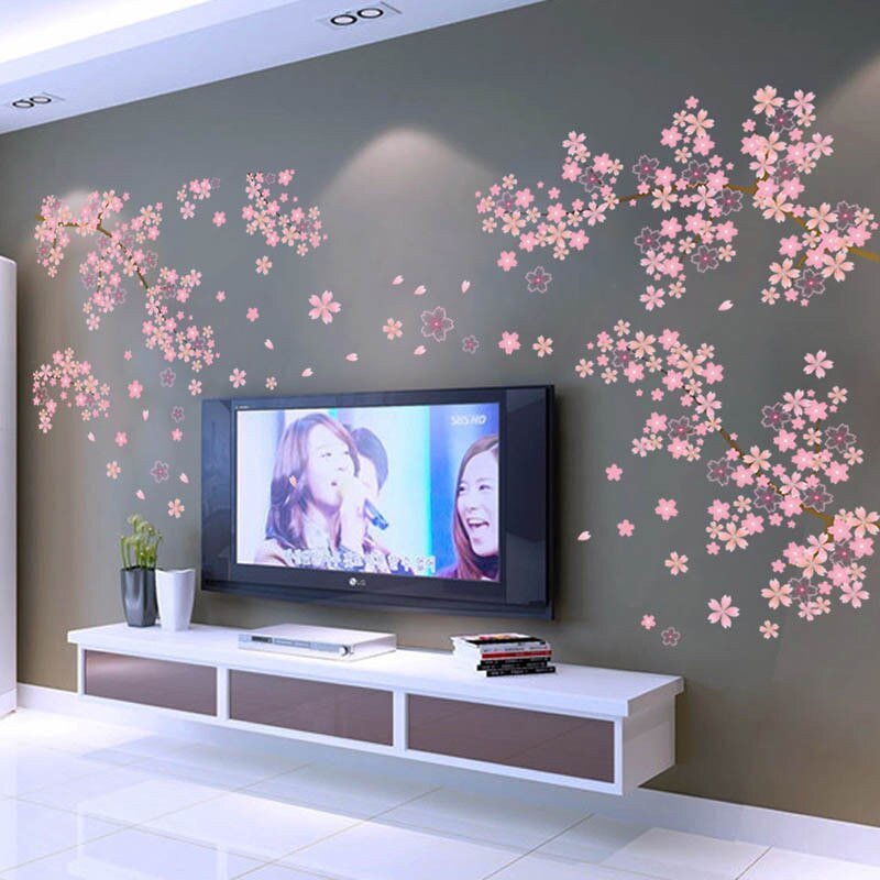 Декорация стены под телевизор