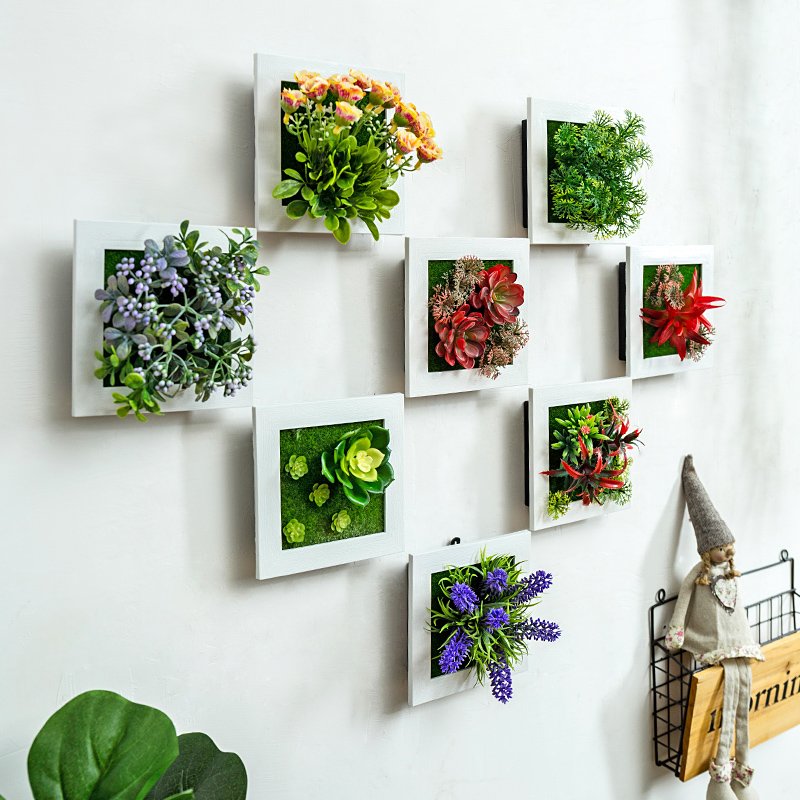 Украшаем стены искусственными растениями