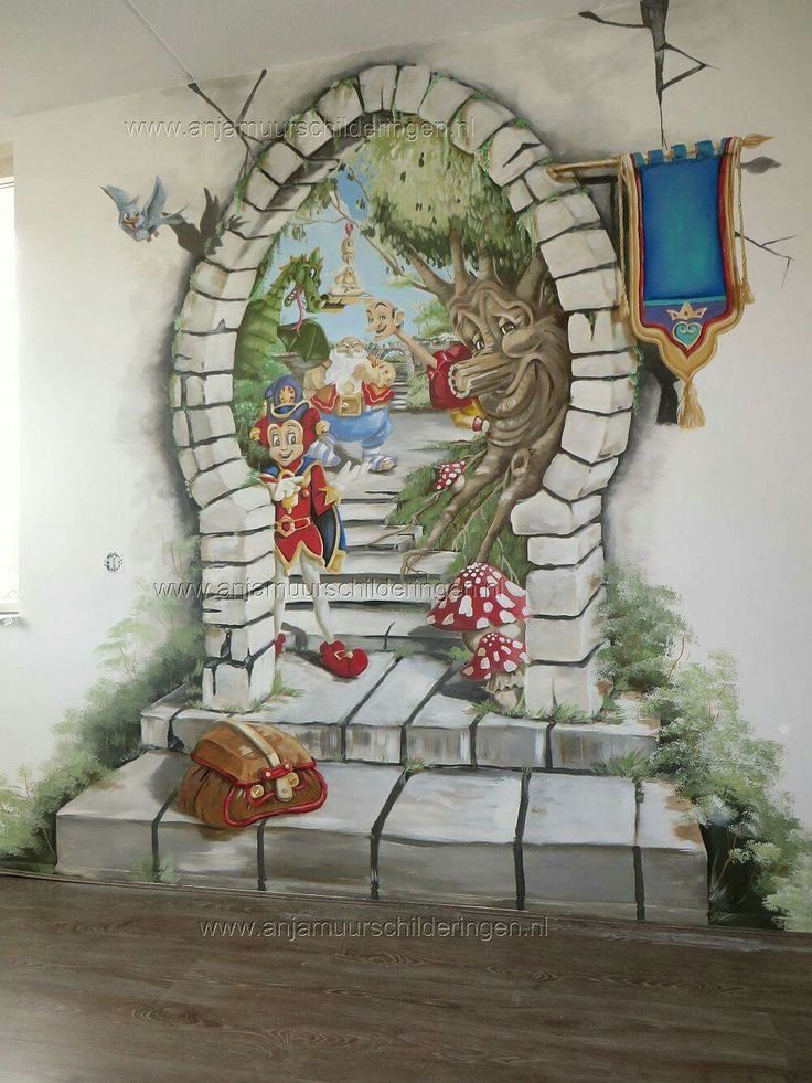 Роспись стен в театральном стиле