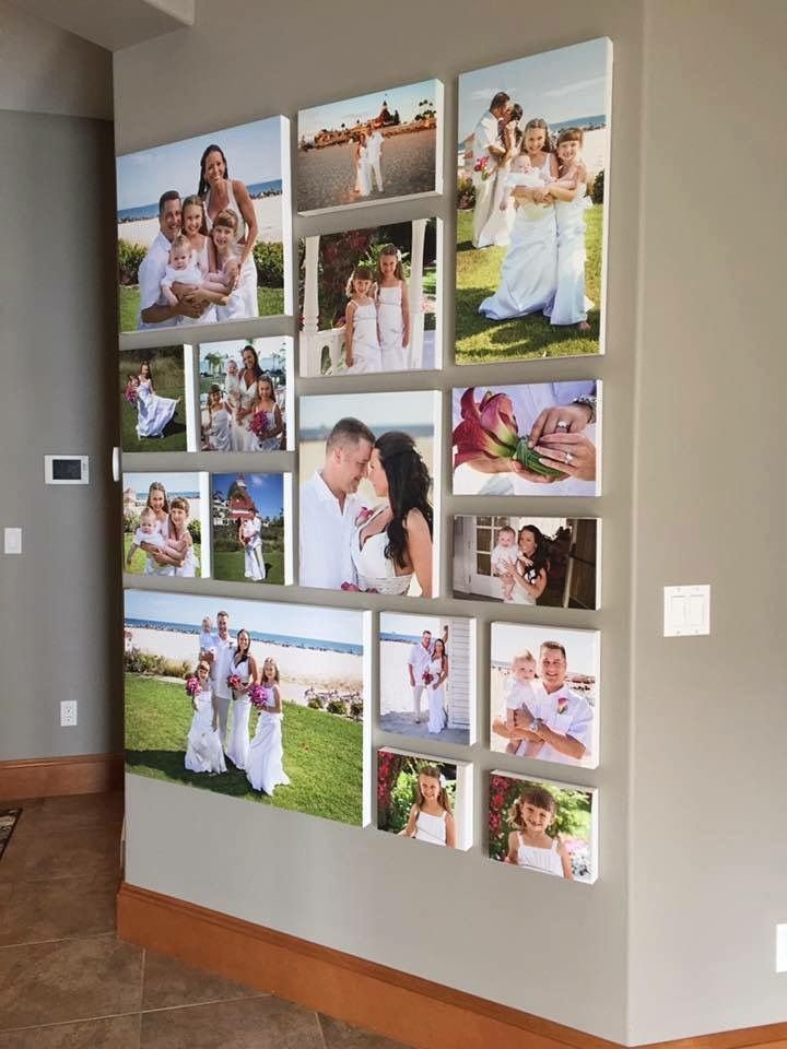Семейный фотоколлаж на стену