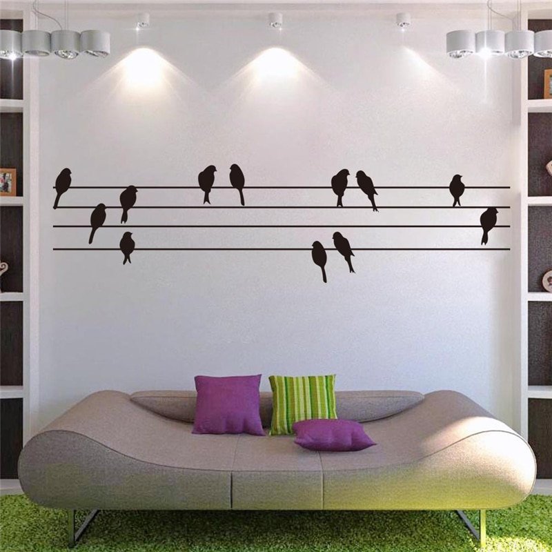 Домик с птичками украшение на стену