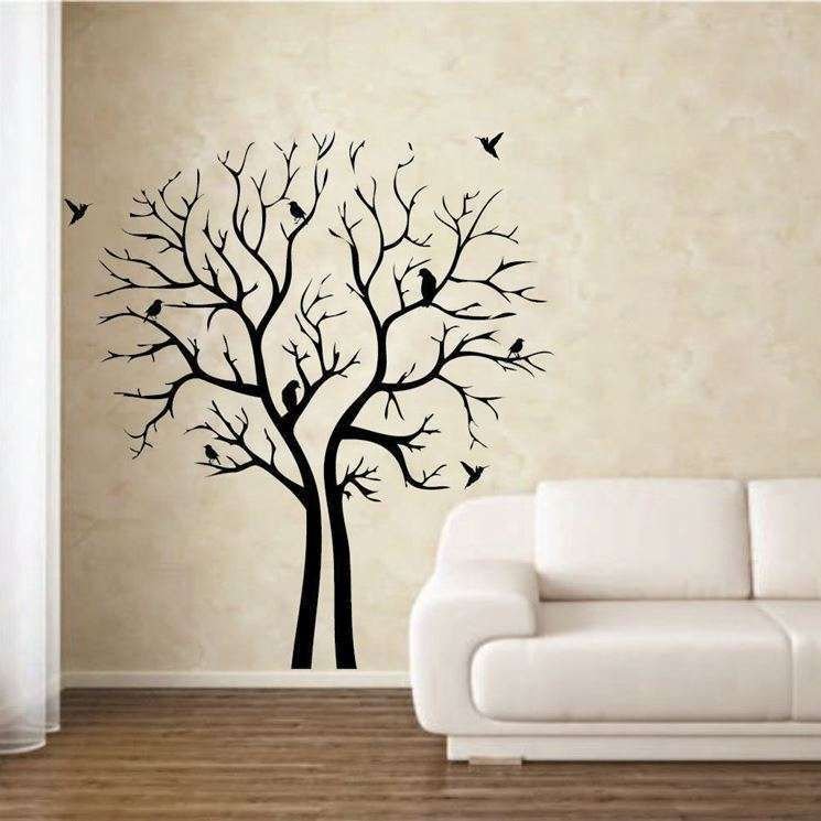 Фреска дерево на стену (70 фото)