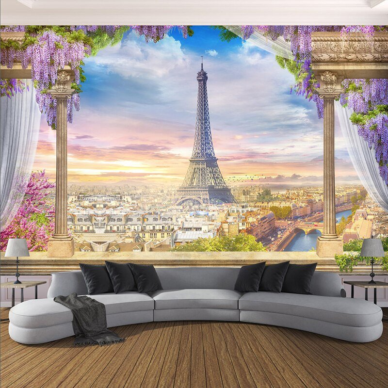 Париж башня фреска