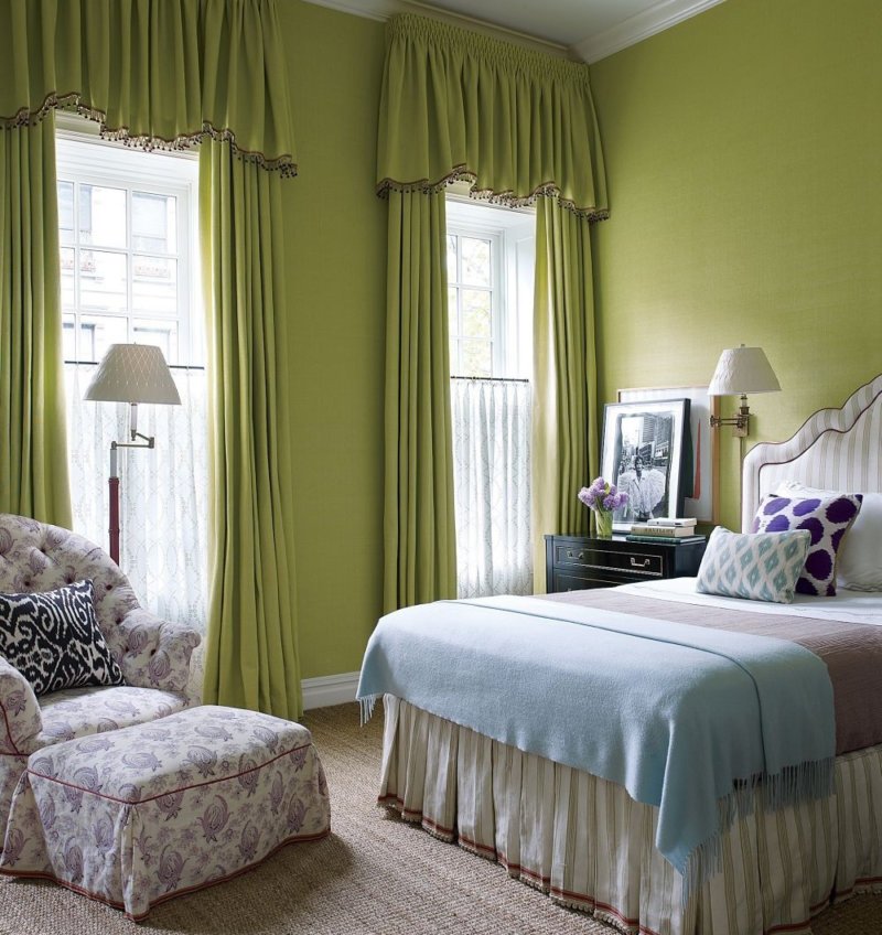 Спальня Прованс зеленая