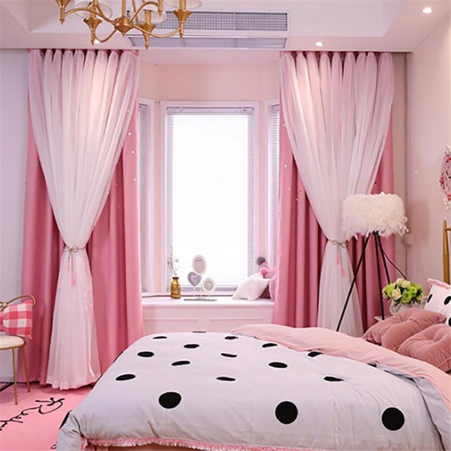 Шторы в розовую комнату для девочки