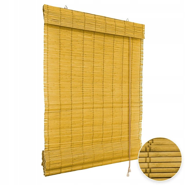 Рулонные шторы бамбук на балкон