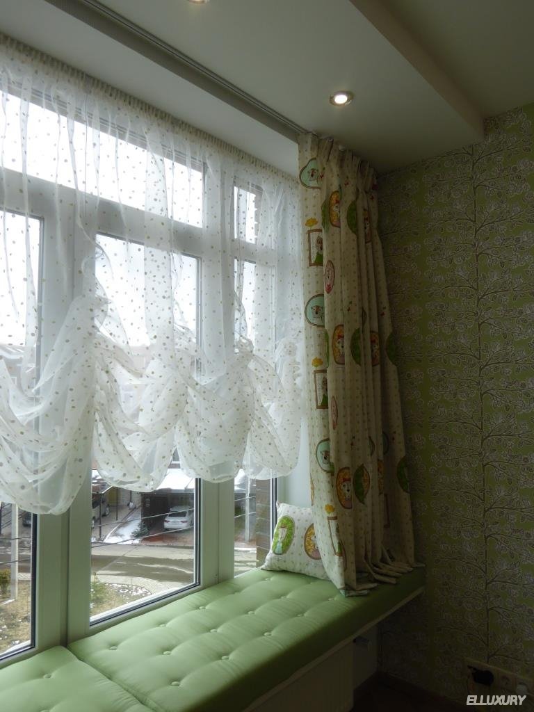 Короткие шторы в комнату (55 фото)