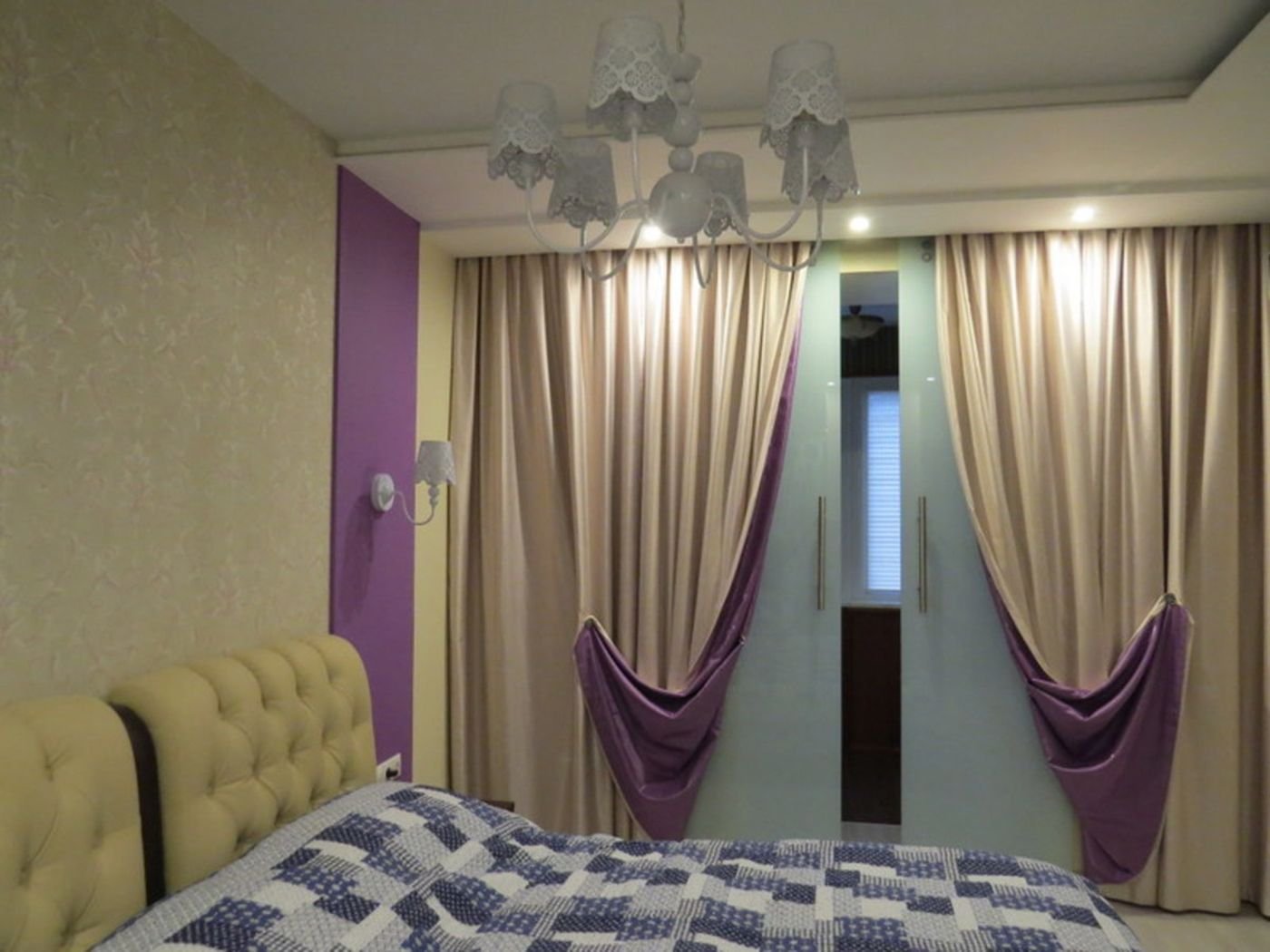 Модель двухсторонних штор для красивых гостиных и спален