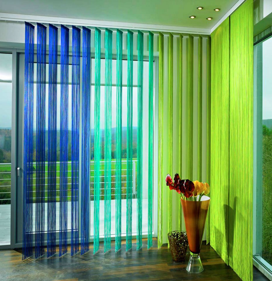 Трехцветные шторы (45 фото)