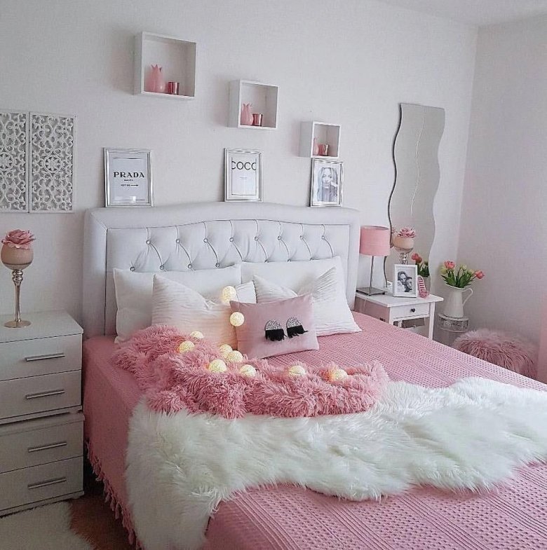 Розовая комната для девушки