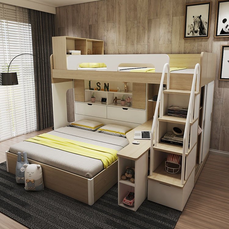 Двухэтажные кровати для подростков (55 фото)