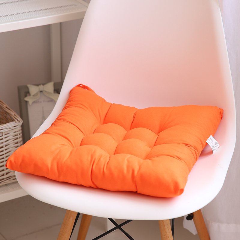 Подушка на стул оранжевая