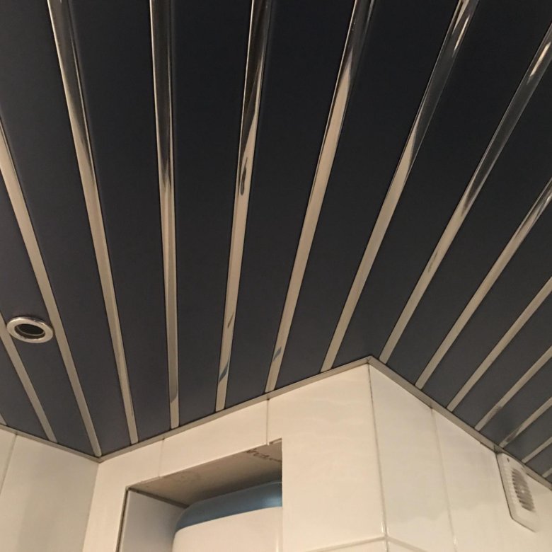 Реечный потолок суперхром