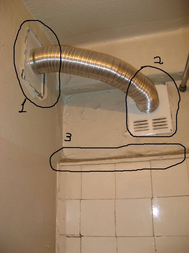Воздуховод для ванной и туалета