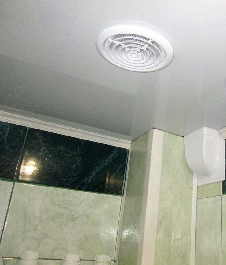 Вытяжка в потолке в ванной