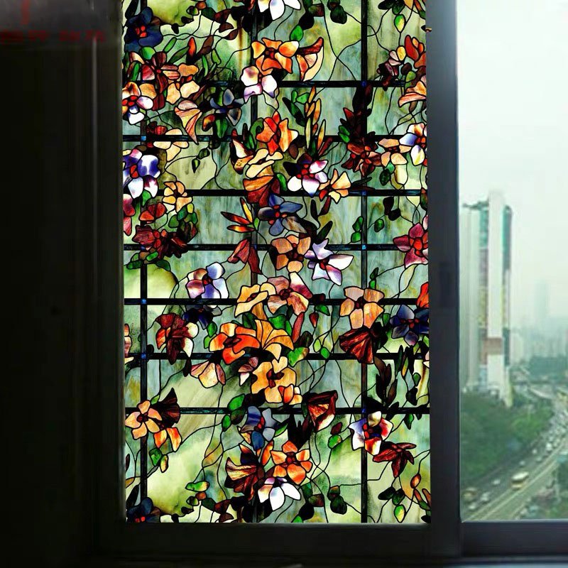 Плёнка на окна декоративная