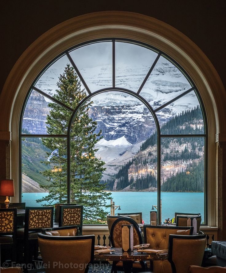 Fairmont Chateau Lake Louise отель вид с окна