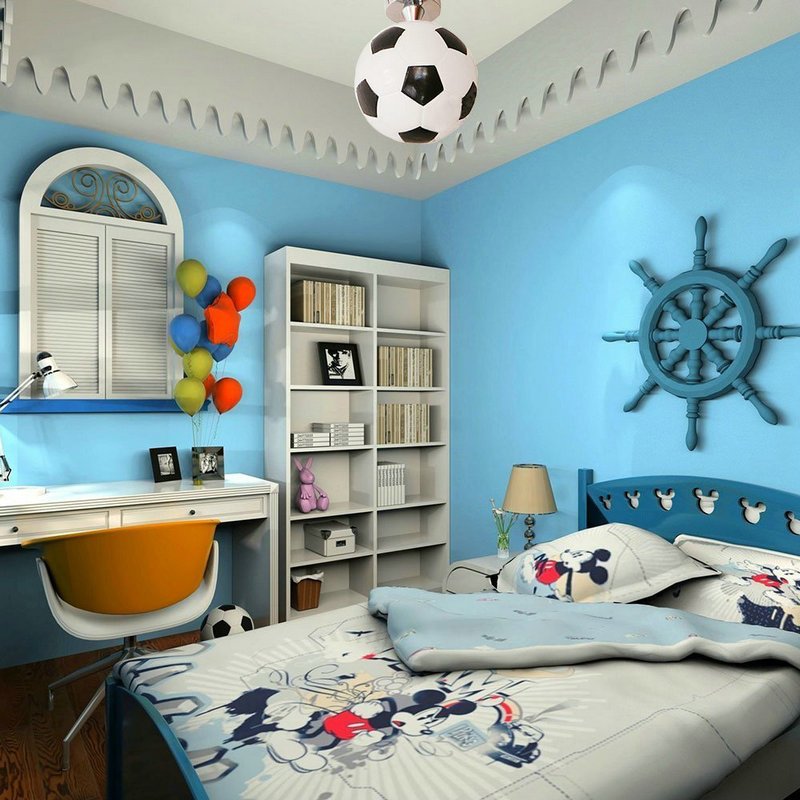 Детская комната в морском стиле (63 фото)