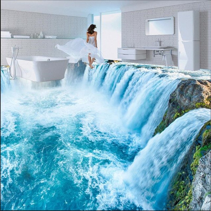 Плитка водопад в ванную