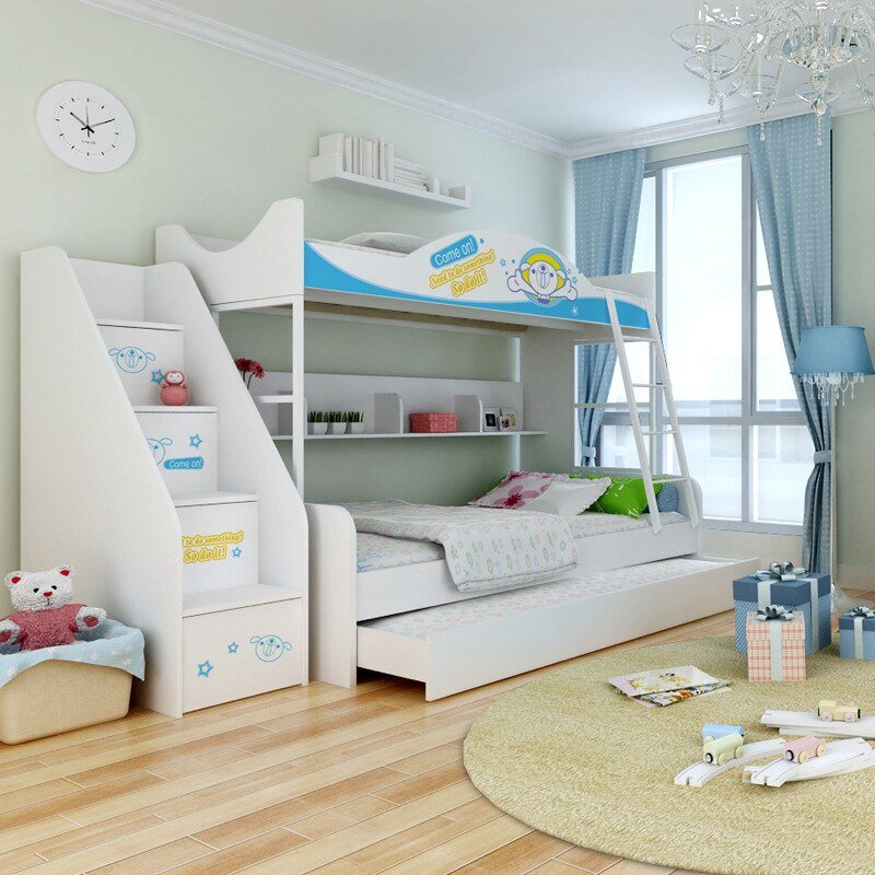 Детские модульные комнаты с двухъярусной кроватью