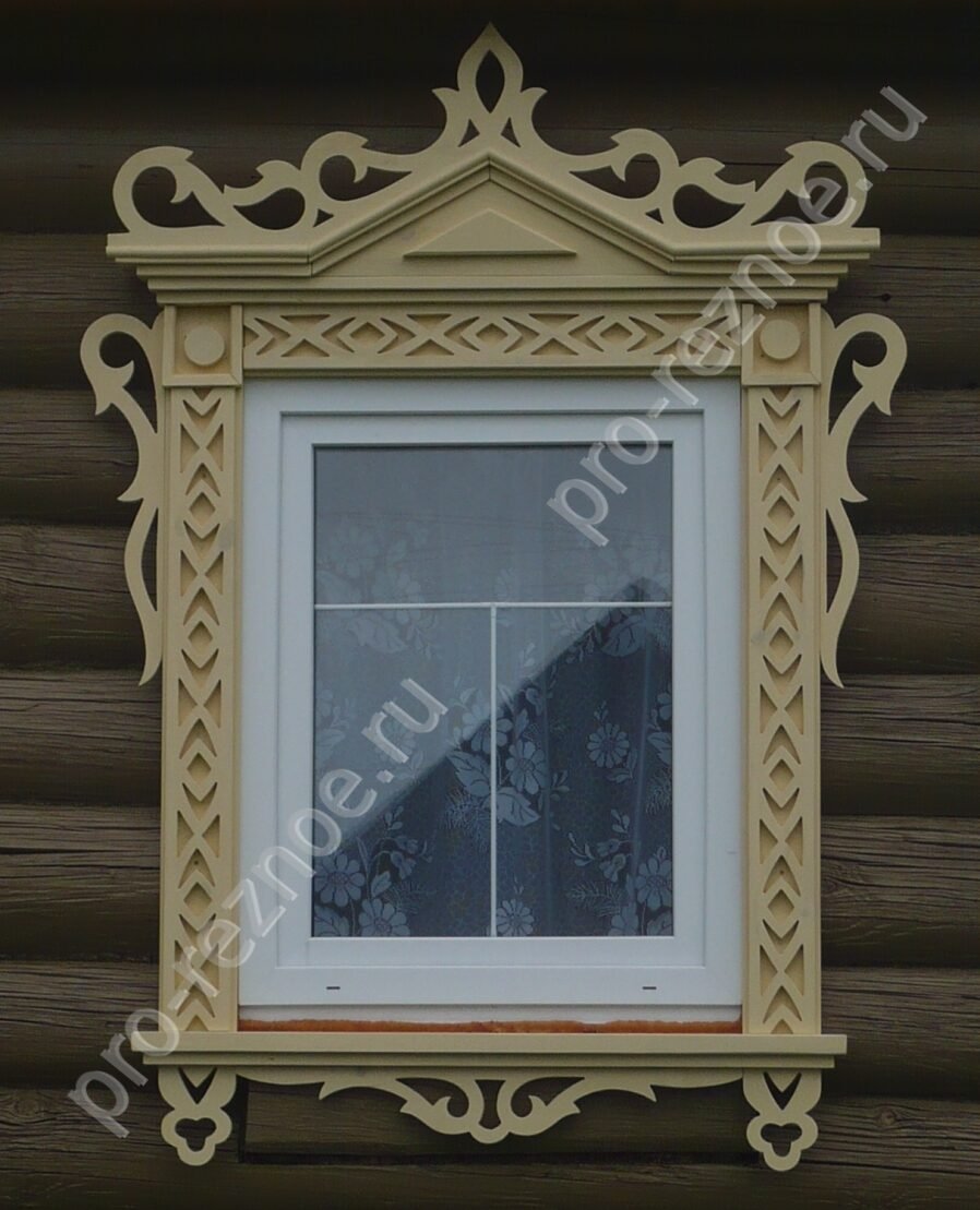 Наличники на окна в деревянной бане