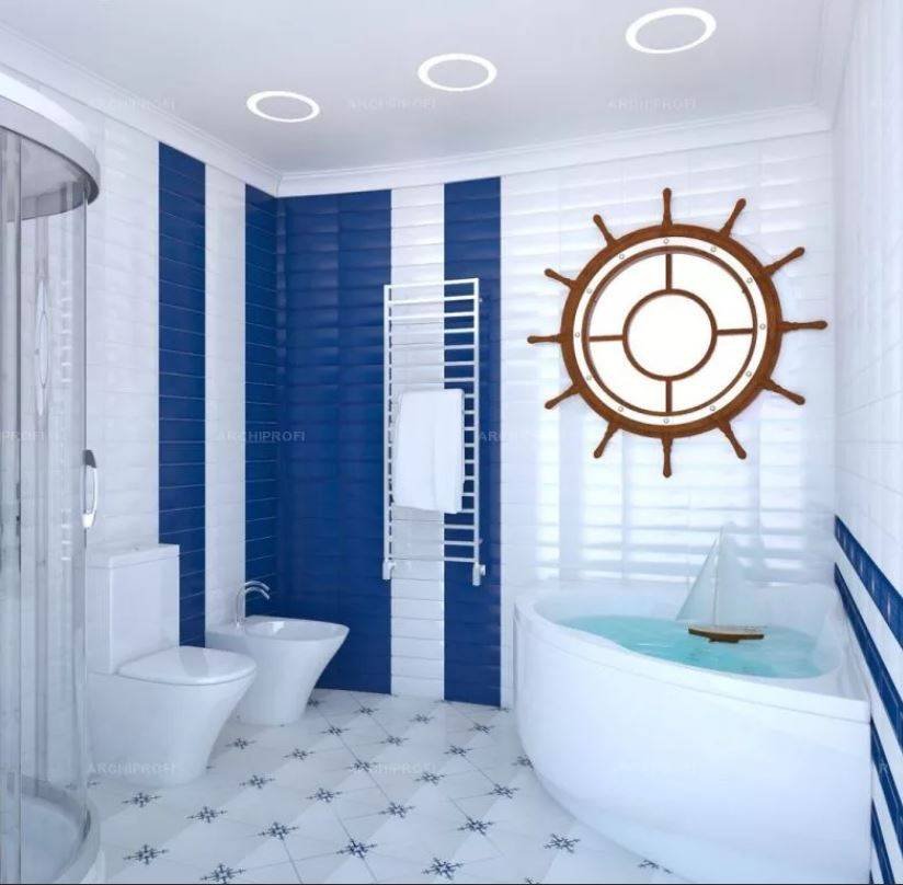 Плитка для ванной в морском стиле