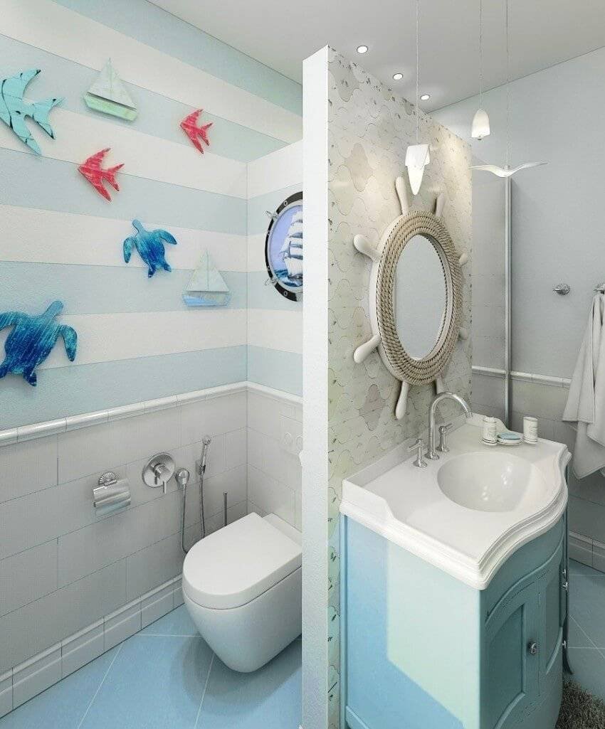 Ванные комнаты в морском стиле