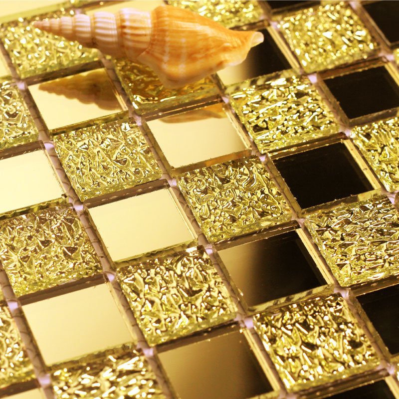 Мозаика стеклянная Mirror Gold