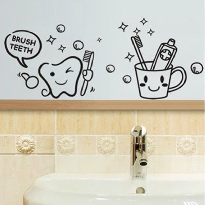 Наклейки на стены в ванной