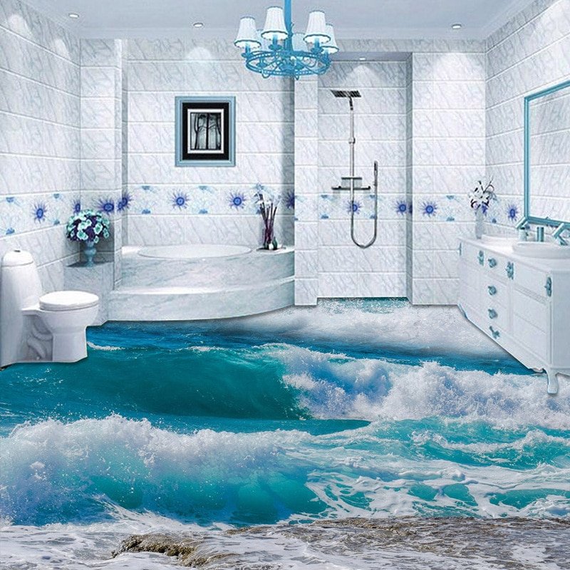 Ванная комната с ракушками