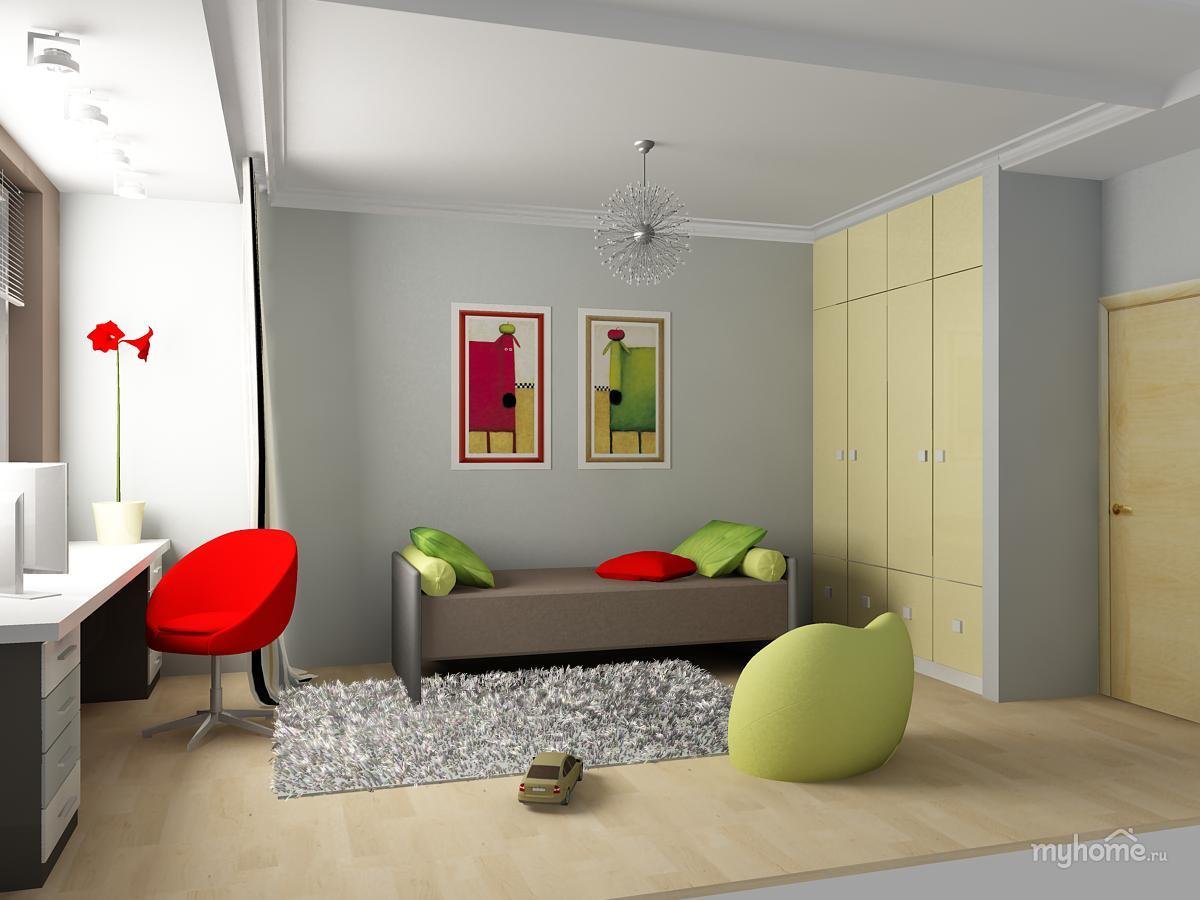 комната в стиле минимализм для подростка девочки