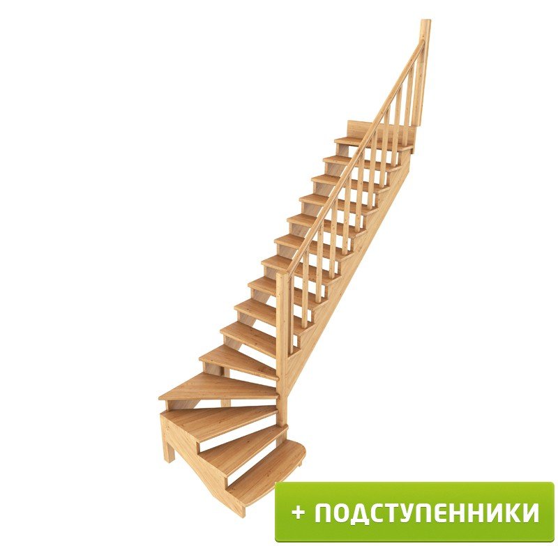 Лестница к-001м/1 с подступенками