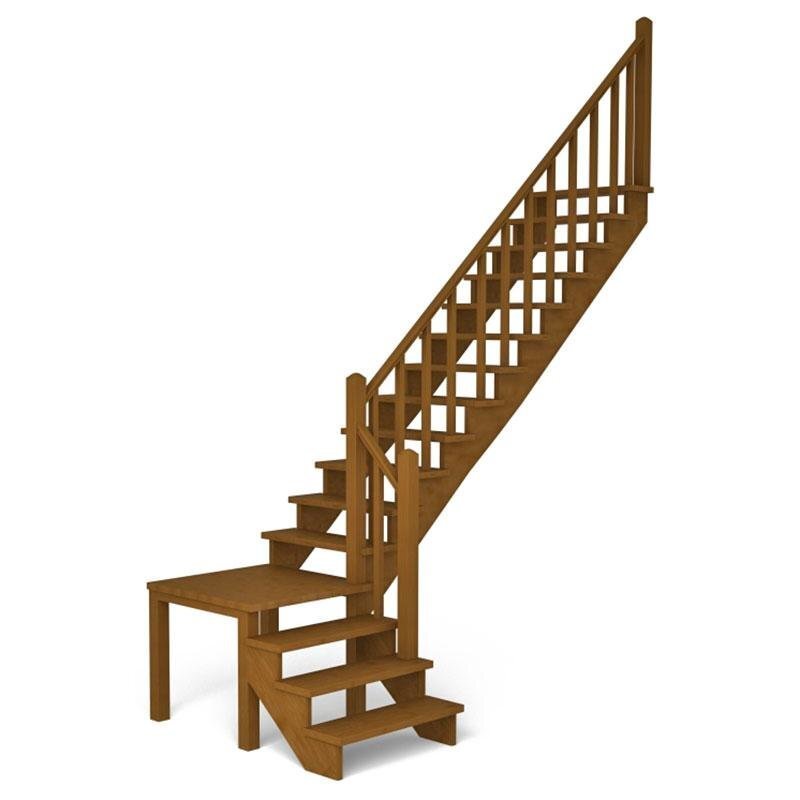 Лестница деревянная к-002м