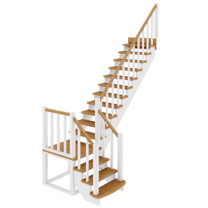 Лестница деревянная к-022м