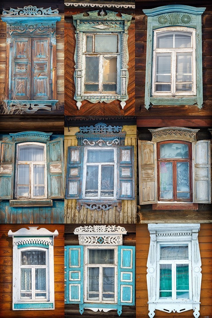 Окна старинных домов