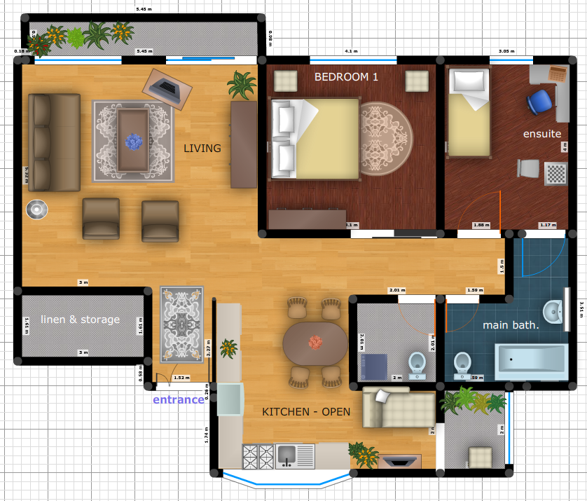 Перепланировка 2-х комнатной квартиры в панельном доме