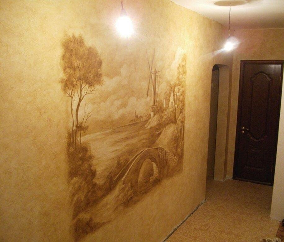 Венецианская штукатурка и фреска в интерьере