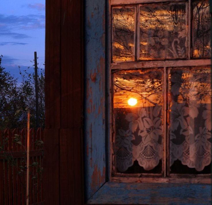 Вид из деревенского окна (64 фото)