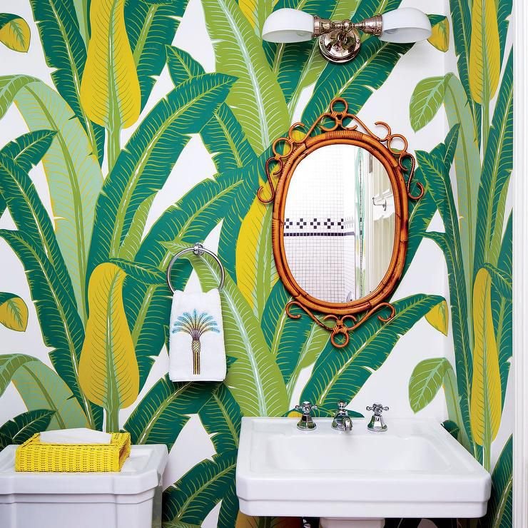 Дизайн ванной в тропическом стиле